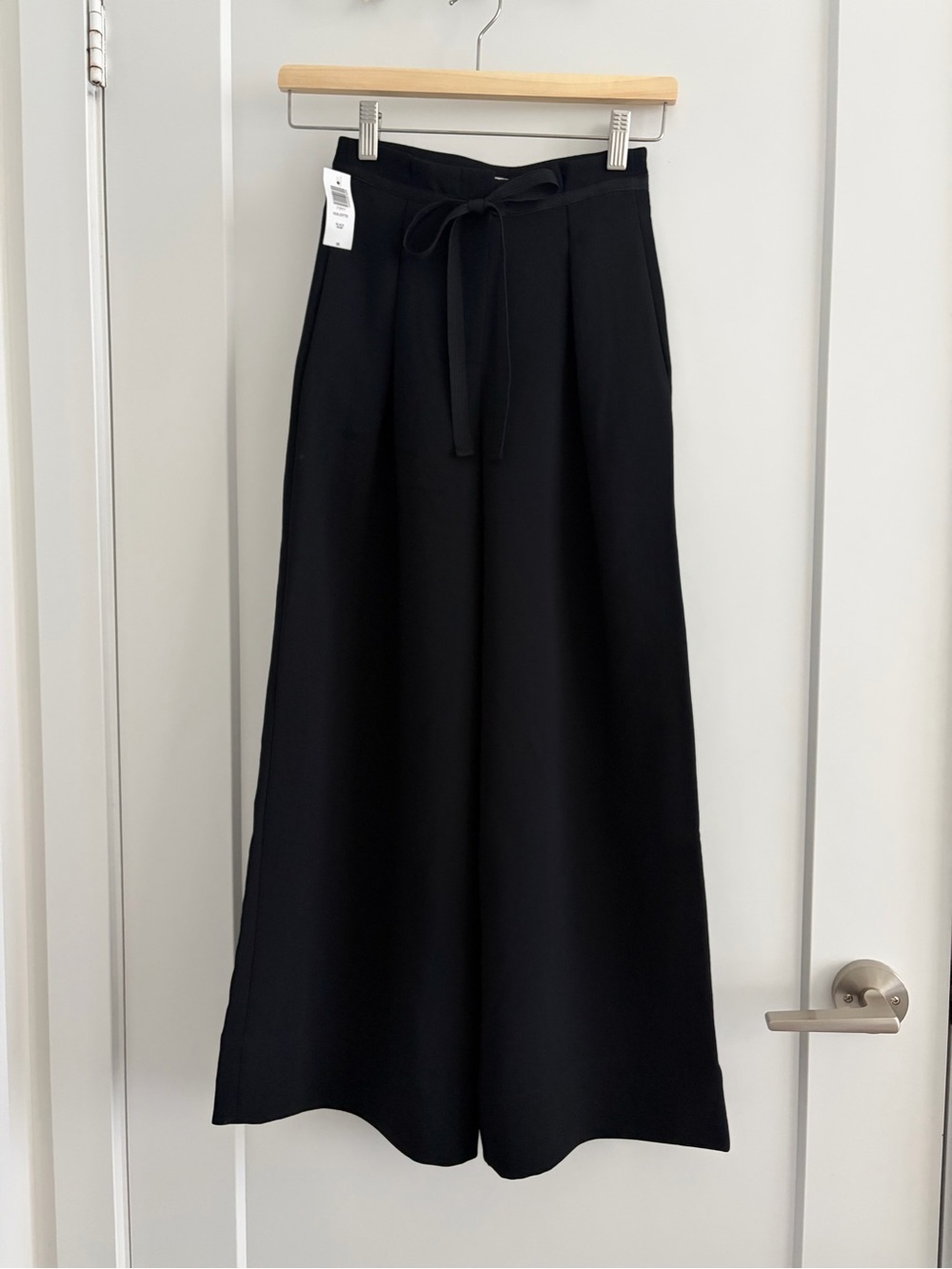 Aritzia Wilfred Culotte Black Pleated Pants